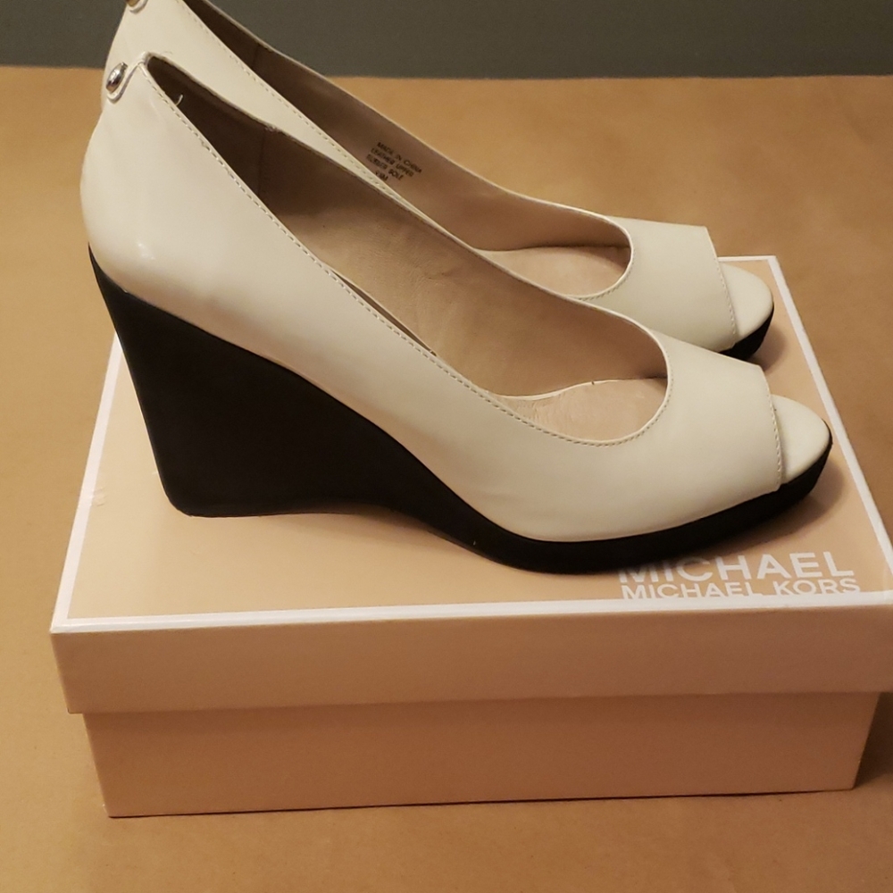 Michael Kors Peep Toe Wedge Shoe